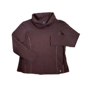 Kuhl Women's Rich Brown Cowl Neck Sweater